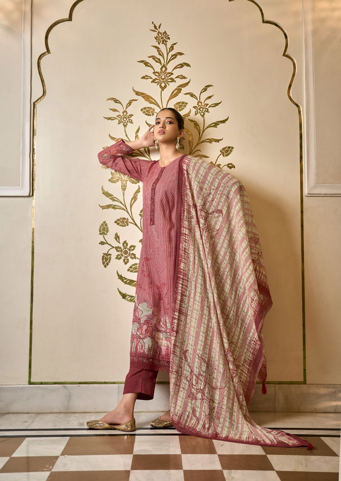 Aneeksha By Prm Muslin Silk Printed Designer Salwar Kameez Wholesale Online